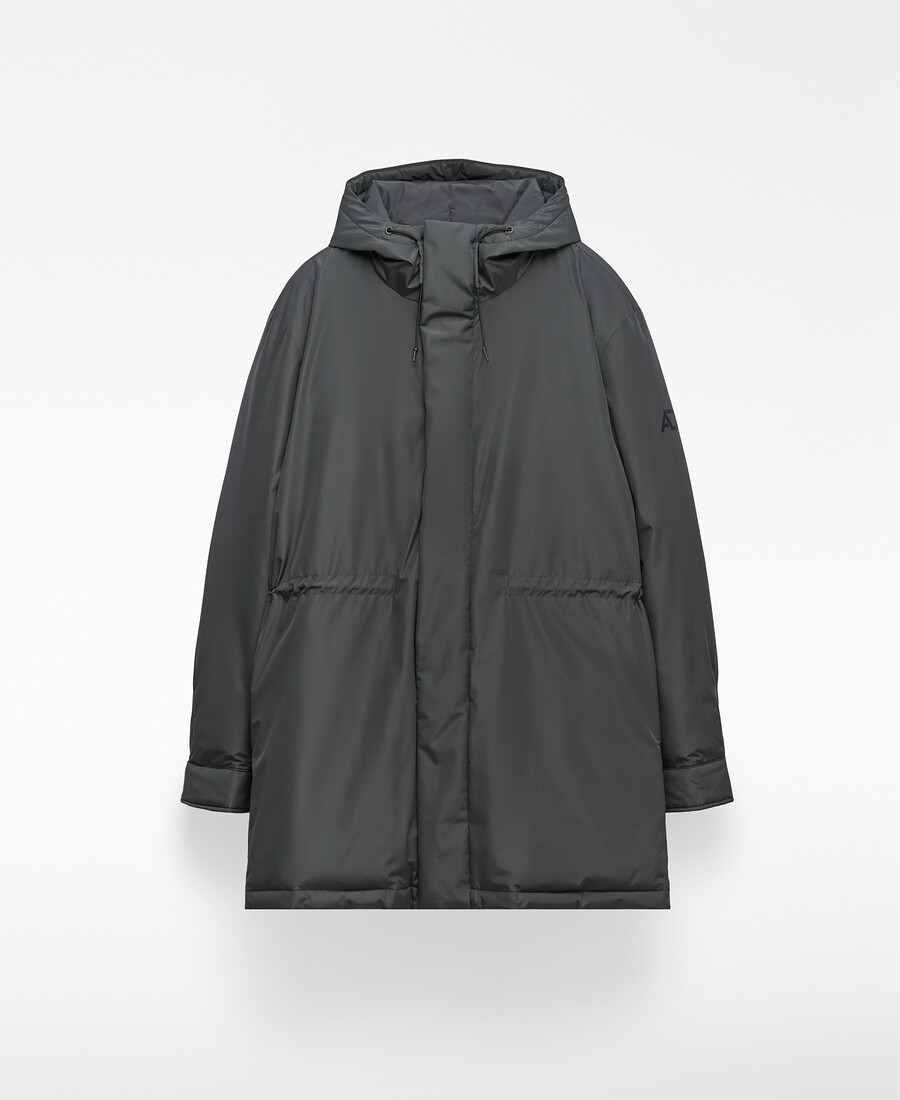 padded jacket with hood man