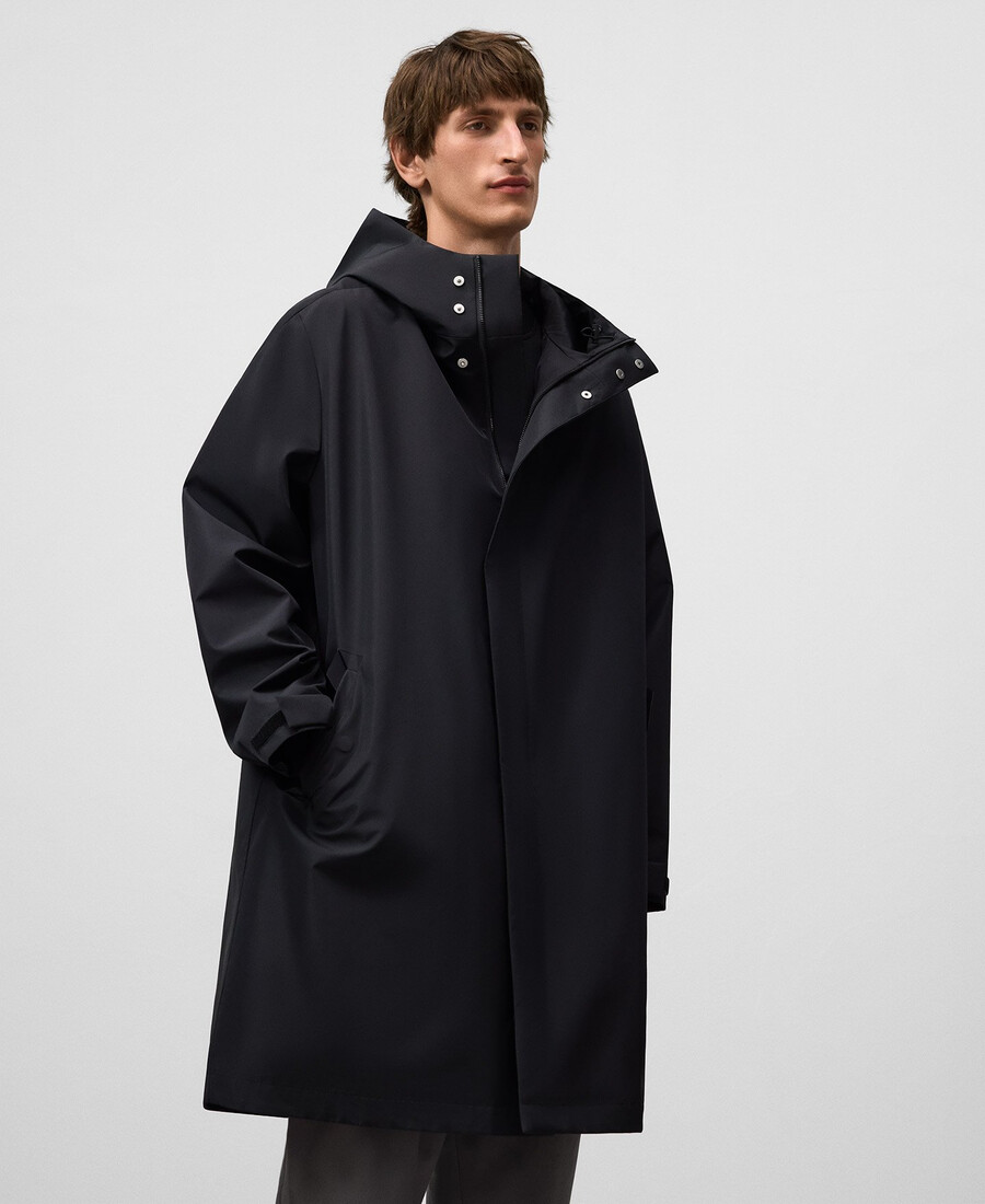 long hooded parka man