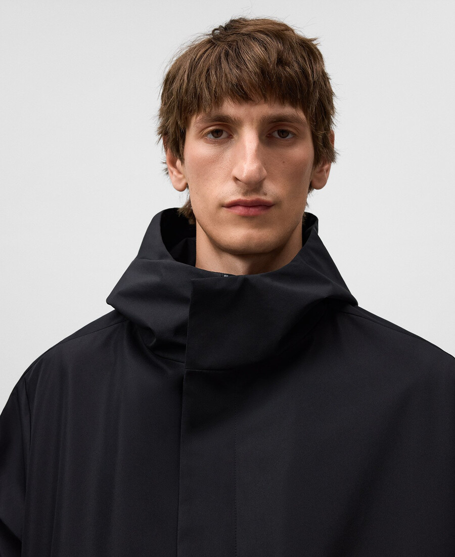 long hooded parka man