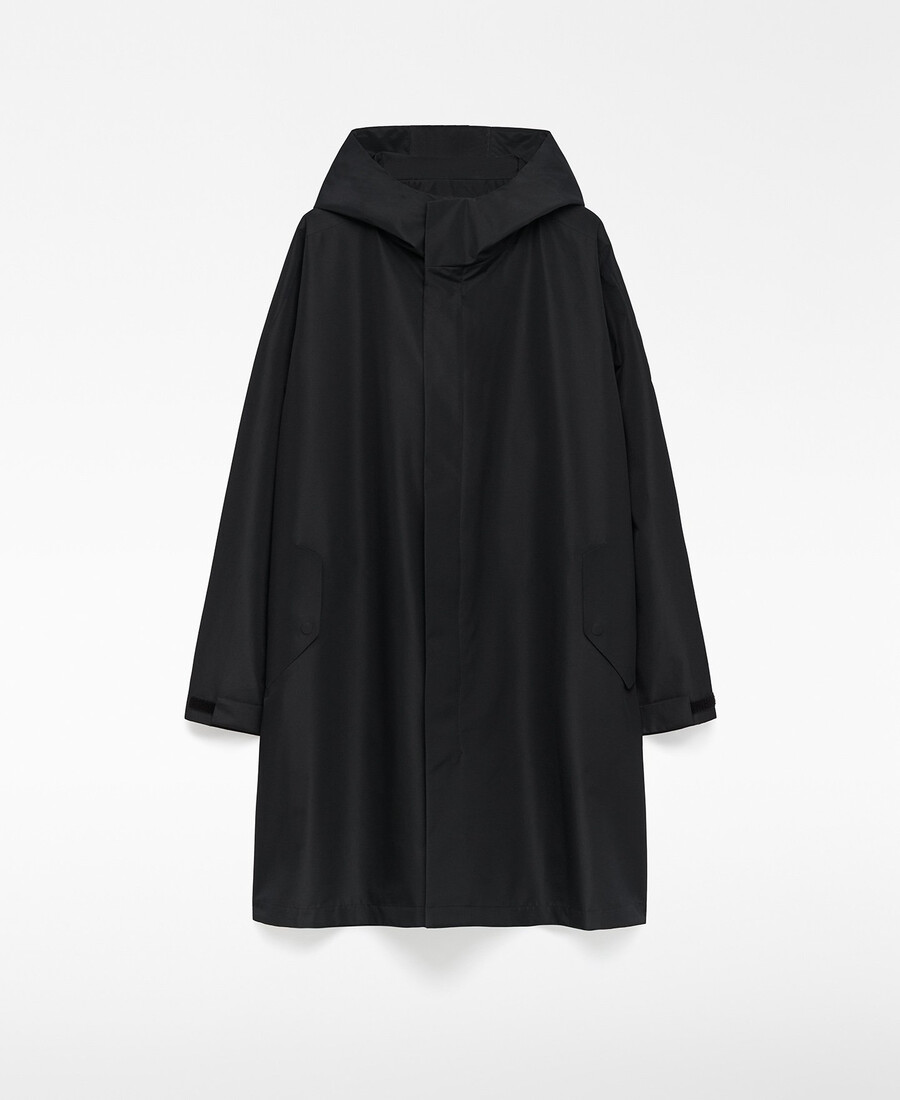 long hooded parka man