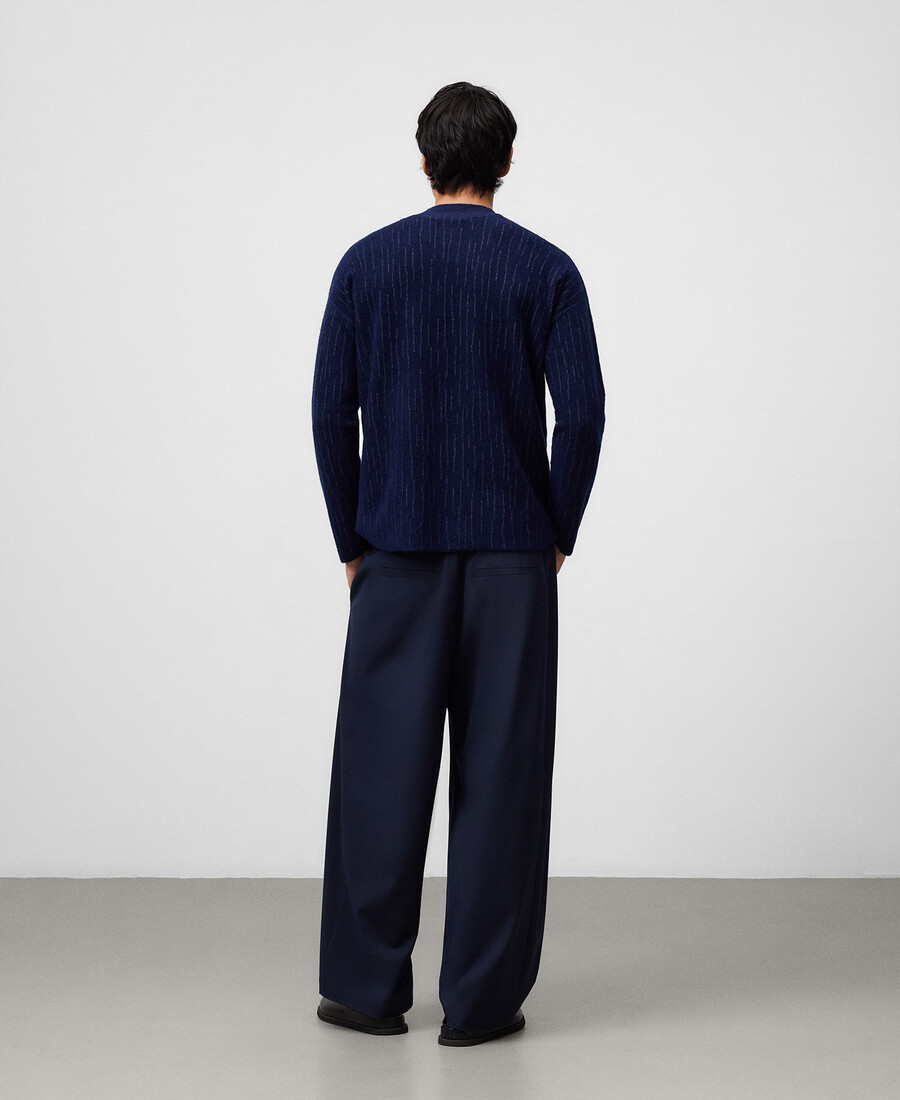 knit striped sweater man