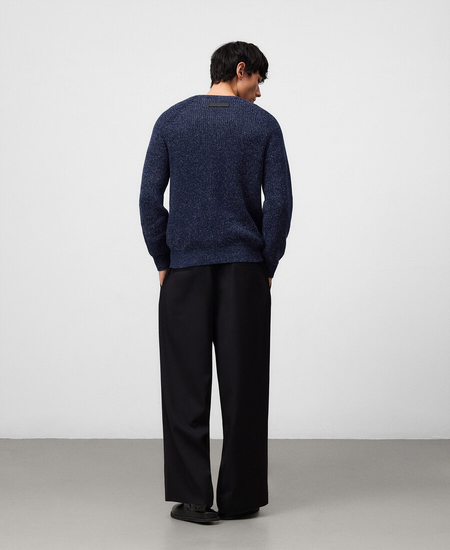 organic cotton heathered sweater man