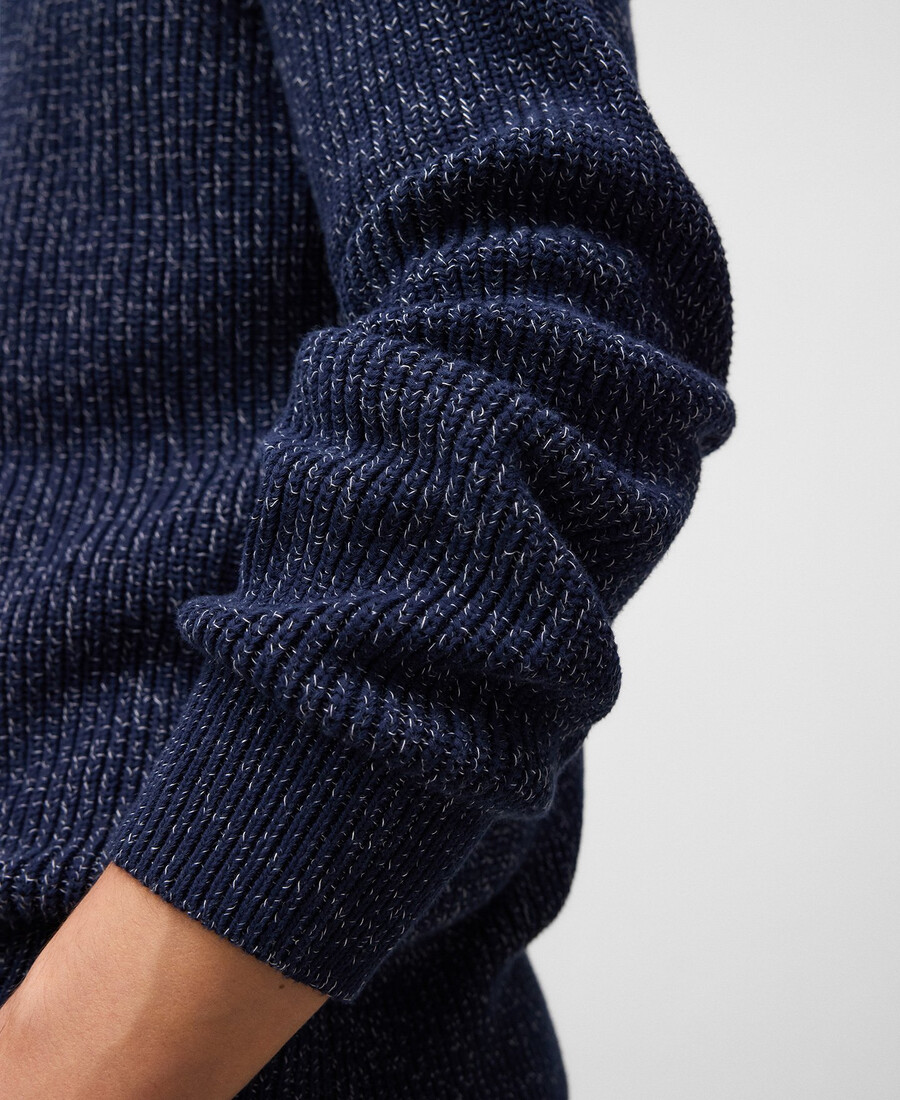 organic cotton heathered sweater man