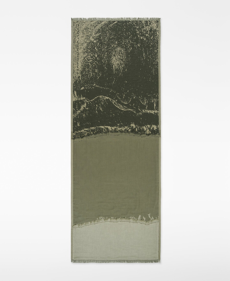 jacquard printed shawl woman