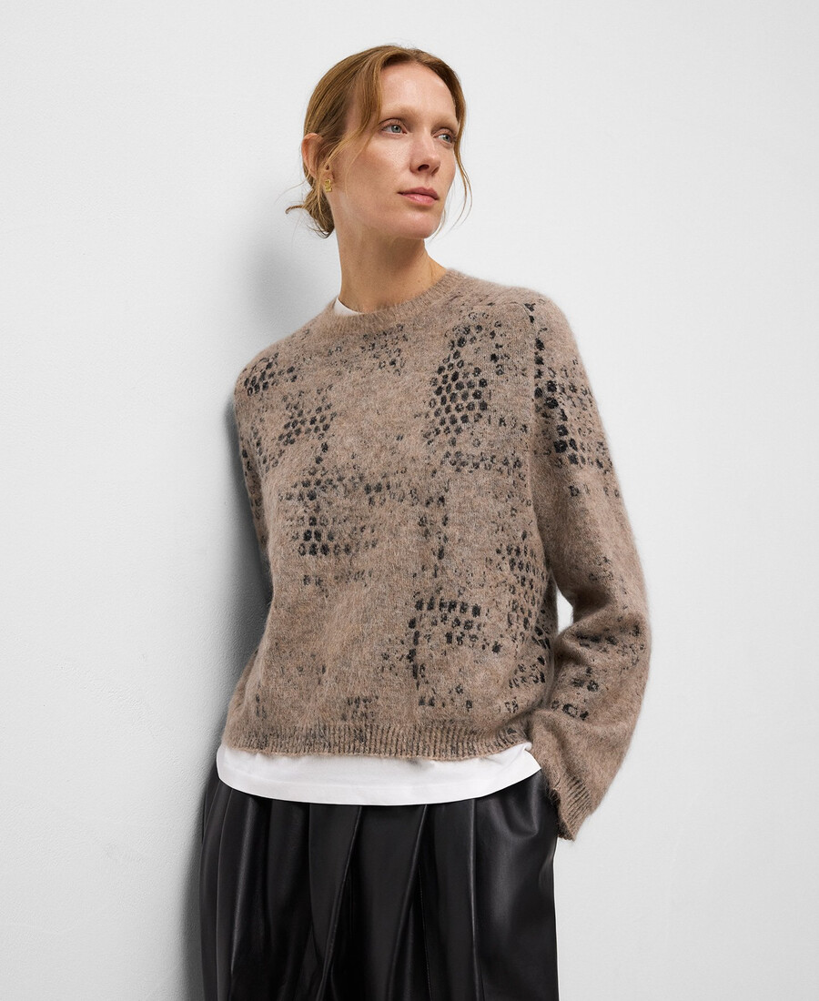 jacquard knit sweater woman