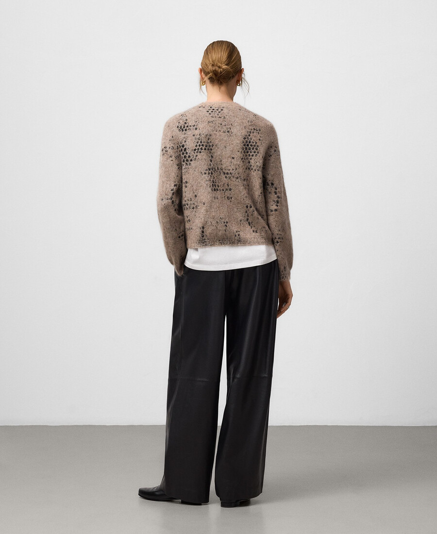 jacquard knit sweater woman