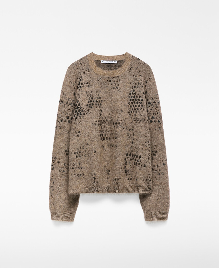 jacquard knit sweater woman